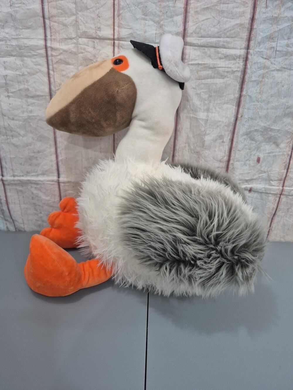 Pelican Boat Captain Plush Stuffed Animal Sea Bird Baby Nursery Beach Decor